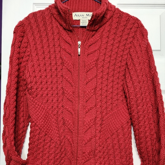 ARAN MOR 100% Merin Wool Sweater - Picture 1 of 3